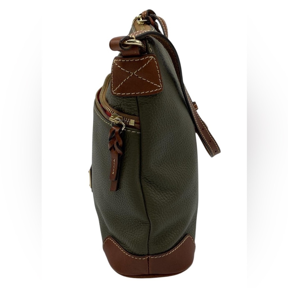 Dooney & Bourke Olive Green Pebble Grain Leather Crossbody Bag - Picture 7 of 13